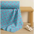 thumbnail image 4 of Soimoi Blue Cotton Poplin Fabric Flamingo Bird Print Fabric by Yard 56 Inch Wide, 4 of 7