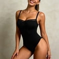 thumbnail image 3 of QSAWXQZ Women's Shapewear Bodysuit Cowl Neck Long Sleeve Tummy Control Body Shaper L, 3 of 9