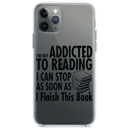 DistinctInk Clear Hybrid Case for Apple iPhone 12 Pro Max (6.7" Screen) - Can Stop When I Finish - Shockproof Protection