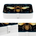 thumbnail image 4 of Honeybee Portable PU Leather Necklace Organizer with Removable Compartment & Decorative Box - Jewelry Boxes Included, 4 of 6