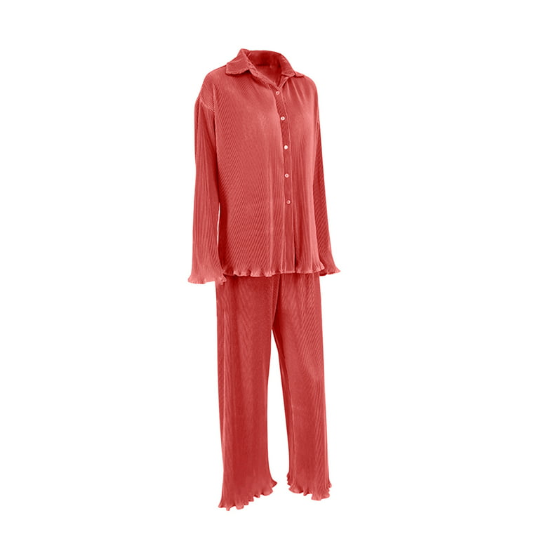 Women's Bamboo Pajamas Pleated Top and Capris Pjs Set