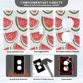 thumbnail image 3 of Yayeee Duplex Wall Plate 1-Gang 4.5"x2.7" Home Receptacle Light Switch Decorative Outlet Cover, Cute Watermelon, 3 of 7