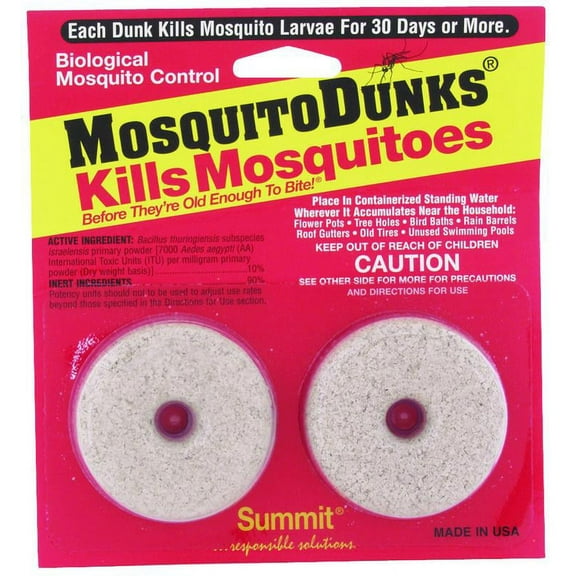 Summit Mosquito Dunks Insect Repellent Solid For Mosquitoes 2 ct