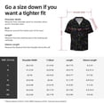 thumbnail image 7 of Xecao offers the Dinosaur for Men's Casual Short-sleeved Shirt, a button-up collared shirt with a pocket, perfect for beach vacations and yacht travel in the 4X-Large size., 7 of 7