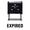 Black, variant on Vivid Stamp Expired Self Inking Rubber Stamp (Red Ink) - Large