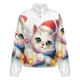 thumbnail image 5 of Jackets for Women Winter Coat Jackets Flannel Stand Collar Jacket(Cute Christmas Cat Decor,Size:S-4XL), 5 of 7