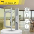 thumbnail image 6 of Sliding Glass Door 8.5" Handle Set Replacement - 3-15/16" Hole Spacing, Corrosion Resistant, Aluminum Alloy - Fix and Replace Patio Door Handles - Offset Latch, 6 of 11