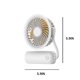 thumbnail image 3 of Fiudx Ventilador Portátil de Mano, Versión Mejorada 2022, Soporte Flexible y Ajustable, Recargable Por Usb, Funcionamiento Silencioso, Ideal para Oficina, Coche, Viajes y Barbacoas, Tamaño 15 X 15 Cm, 3 of 6