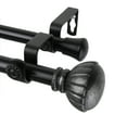 thumbnail image 3 of 13/16" Dia Adjustable 28-48 inch Double Curtain Rod with Werner Finials - Black,(4705-282), 3 of 3