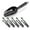 Black, variant on Ice Scoop for Freezer Stainless Steel, QQZ Heavy Duty Metal Ice Shovel for Kitchen, Small Candy Cream Coffee Bean Sugar Scoop Bar Wedding Home Use, White