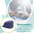 thumbnail image 3 of Yingyy Surgery Caps Doctors Adjustable Breathable Dull Polish Button Professional Chic Various Patterns Multifunctional Operating Hats Blue Flower, 3 of 9