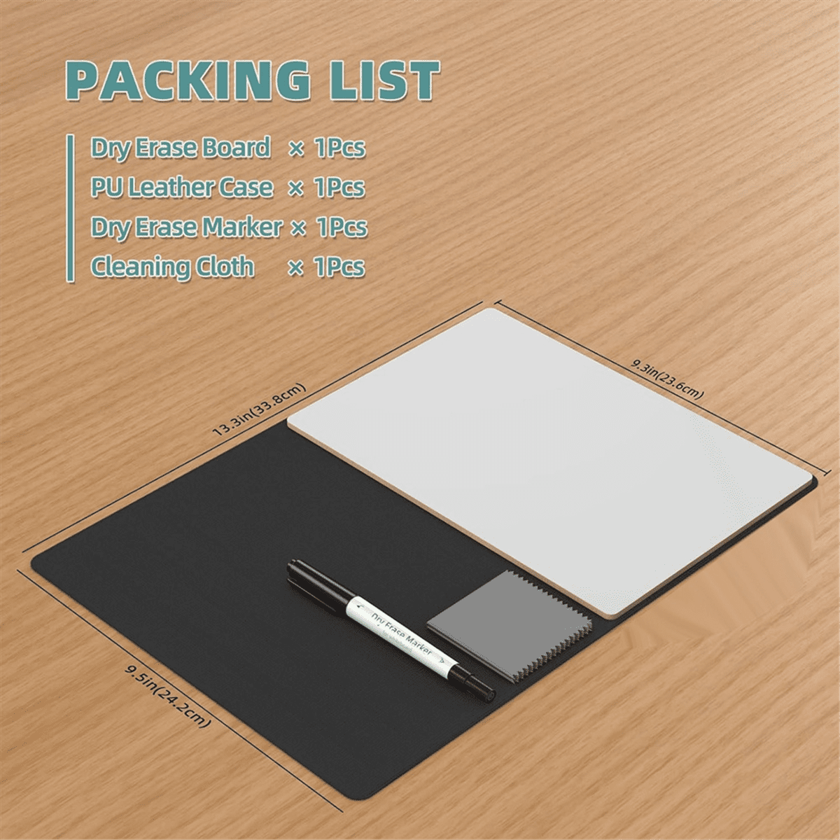 Portable Small White Board,Reusable Dry Erase Board with Stand,Desktop Whiteboard for Office Meeting Bussiness Black