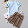 thumbnail image 4 of peqiut Toddler Boys Clothes Baby Boy Summer Clothes 12 18 24 Month 3T 4T 5T 6T 7T Toddler Boy Outfits Dinosuar Prints T Shirt Tops Shorts, 4 of 6