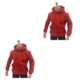 thumbnail image 2 of Tholdsy 1/6 ropa figuras de acción con capucha belleza Chic traje muñecas decoración ajustable juguetes accesorios disfraz para de 12 Rojo 2piezas, 2 of 6