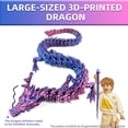 thumbnail image 5 of 3D Printed Dragon, Cool Colorful 3D Printer Articulated Dragon Toy for Kids, 23.5 inch 3D Printed Easter Dragon ADHD Fidget Toys , Home Office Figurine Decor, 5 of 10