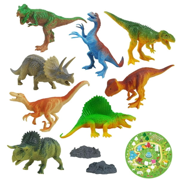 Modèle de collection de dinosaures animaux préhistoriques