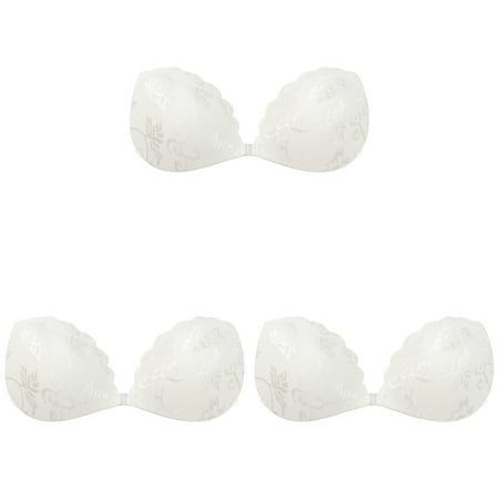 Plus Size Front Women Strapless Bra Lift Bra Packs Push Up Sightless Bra Medium Bra Self Bra Women Bras Womens Bras Front Closure Plus Size Front ceangrtro White (3Packs) White (3Packs)