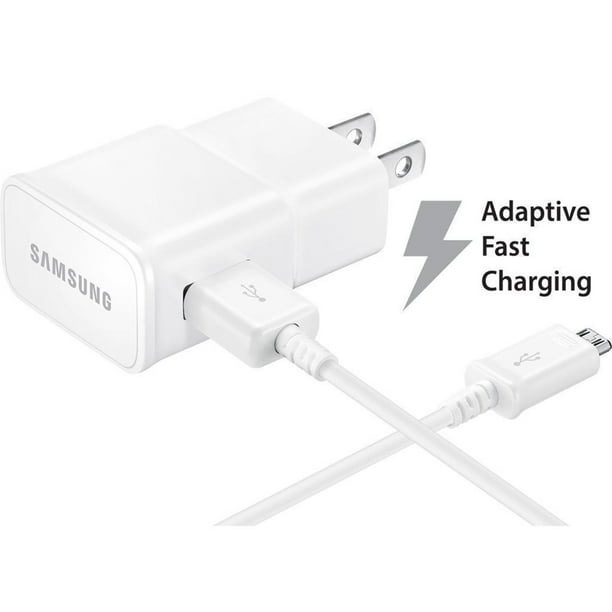 Verizon Samsung Galaxy S7 edge Adaptive Fast Charger Micro USB  Cable  Kit! [1 Wall Charger + 5 FT Micro USB Cable] AFC uses dual voltages for up  to 50% faster charging! - Bulk Packaging 