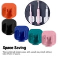 thumbnail image 2 of Brush Holder Wall Stand Storage Mount Multicolored Traceless Small Size Container Hooks Smooth Surface Leakage Pink, 2 of 6