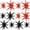 Black Orange, variant on Purple Black Star Balloons 12pcs, 27/22 Inch Foil Star Explosion Balloons, Large Spike Mylar Cone Balloon, Fireworks Shape Balloon Decor for Birthday Halloween Wednesday Graduation