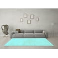 thumbnail image 3 of Ahgly Company Indoor Rectangle Solid Light Blue Modern Area Rugs, 2' x 4', 3 of 4