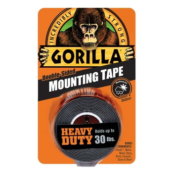Gorilla Heavy Duty ing Tape, 60in Black Tape Material