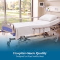 thumbnail image 2 of Hospital Bed Sheet Set – 100% Microfiber, 3 Piece Bedding Set (1 Flat Sheet, 1 Fitted Sheet, 1 Pillowcase) – Size 36 x 80 Inch Hospital Bed with 8 Inch Deep Pocket – White Solid, 2 of 8
