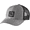 Gray and Black, variant on Men's Canvas Mesh-Back Hat, Deep Lagoon