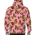 thumbnail image 5 of Hoodies for Men - Leopard butterfly pink Long Sleeve Comfrt Men'S Fashion Hoodies & Sweatshirts, Sweatshirts for Men Hoodies Pullover Clothing Clothes with Pouch, 5 of 7