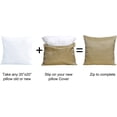 thumbnail image 3 of Home Soft Things Jacquard Throw Pillow Cover and Valance Set - Chevron - Taupe - 56" x 19" / 20" x 20", 3 of 3