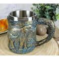 thumbnail image 4 of Ebros Safari Elephant& Calf Family Coffee Mug Textured Rustic Tree Bark Design, 4 of 7