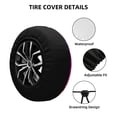 thumbnail image 2 of Gukieu Vibrant Parrot Splash Art Print Car Tire Cover, Adjustable Waterproof and Dustproof Tire Protection Cover, Suitable for SUV, Truck, Van-16 inch, 2 of 6