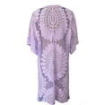 thumbnail image 2 of Idoravan Cardigans for Women Long Sleeve Swimsuit Coverup for Women Bathing Suit Cover Ups Beach Cardigan Hollow Out Open Front Bikini Cover Up Tops, 2 of 6