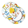 thumbnail image 3 of Goofa Ducks and Anchors Printed Stool Covers Round, Waterproof Round Bar Stool Covers Anti-Slip Round Bar Stool Seat Cover with Elastic Bands Durable -, 3 of 7