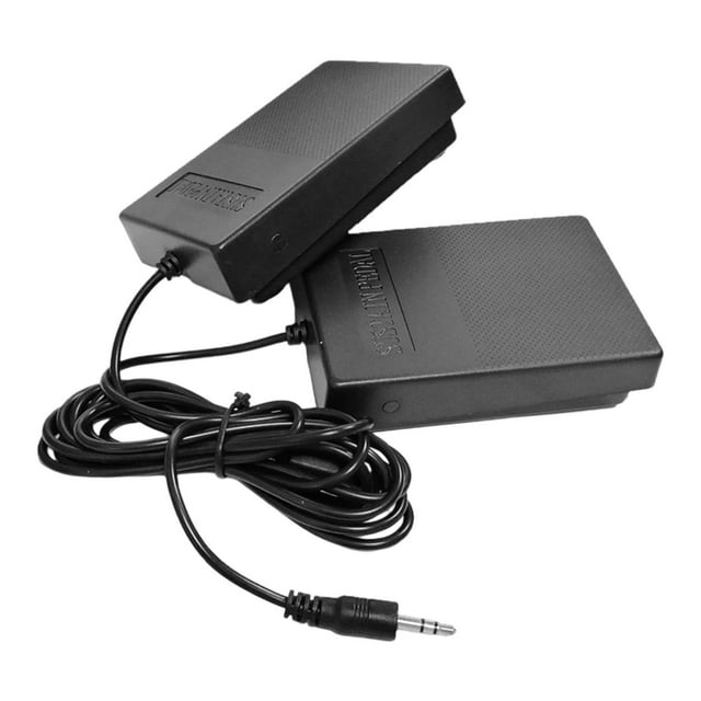 TISHITA Electronic Drum Pedal Black 3.5mm Plug Compact Footswitch Accessory for Synthesizers Electronic Keyboard Performance Exercise