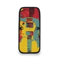 thumbnail image 2 of Secure Travel Neck Wallet Passport Holder Adjustable Strap For Men & Women 6*7.5in Guitar Music Designs, 2 of 6