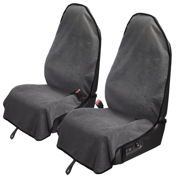 Funda de asiento de coche Leader Accessories gris impermeable, 2 unidades
