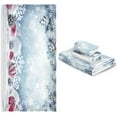 thumbnail image 7 of SKYSONIC 3 Pack Towel Christmas Pattern Cotton Bath Towel Set (1 Bath Towel, 1 Hand Towel, 1 Washcloth) for Bathroom, Super Soft and Quick Dry Towels, 7 of 7