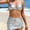 Silver, variant on Top-kevin Women's String Bikini Set 2 Piece Triangle Halter Side Tie Swimsuits Bathing Suits