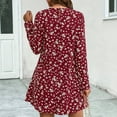 thumbnail image 5 of CALAFEBILA Summer Dresses for Girls Long Sleeve Floral Mini Sun Dress Easter Short Teen Dresses, 5 of 7