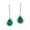 Green, variant on Chic Teardrop w/ Green Malachite Inlay Sterling Silver Dangle Earrings