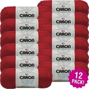 Caron Simply Soft Solids Yarn 12/Pk-Harvest Red