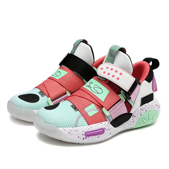 Novetra Kid's Basketball Shoes Sports Hook Loop Breathable Training Running , And Outdoor Children's - CANDY_34 EU