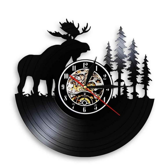 Fwttom Vinyl Wall Clock Vinyl Wall Clock Retro Wall Clock Wall Clock