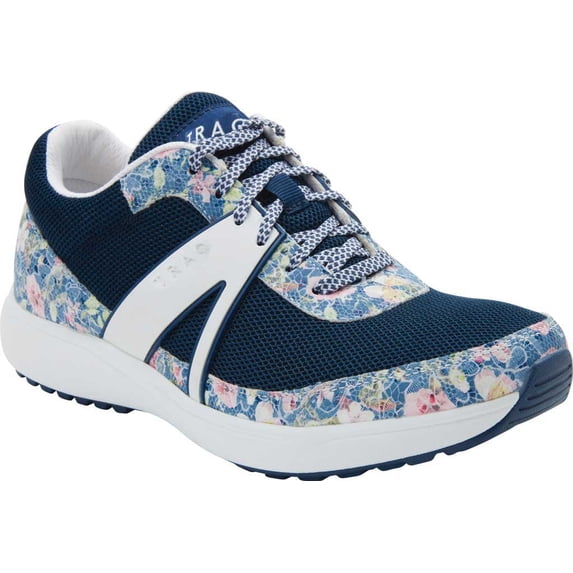 Women's Alegria by PG Lite TRAQ Qarma 2 Sneaker-Vegan Leather Blue Scale Mesh/Vegan Leather 40 M