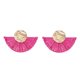 thumbnail image 1 of Moda mujer señora chica trenzada borla colgante pendientes decoración joyería accesorio (rosa), 1 of 2