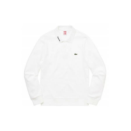 Supreme - Men - Supreme Lacoste Ls Jersey Polo White - Size Large