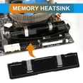 thumbnail image 2 of 2Pcs Aluminum Memory Heatsink Shim DDR Heat Spreader Cooler Cooling for DDR RAM Memory, Black, 2 of 7