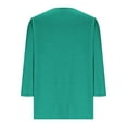 thumbnail image 4 of Bpmpbo Women Tunic Tops 3/4 Sleeve V Neck Womens T Shirts Plus Size Ladies Pullover Shirts Womens Blouses Tops, 4 of 5
