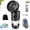 1PC-Black-7.7*4.5in, variant on Camping Lantern, 5-in-1 Portable LED Camping Lantern with Fan, Foldable Solar Powered USB Rechargeable, Emergency Hanging Lights for Tent, Hiking (2PCS-B-S-7.7*4.5in)